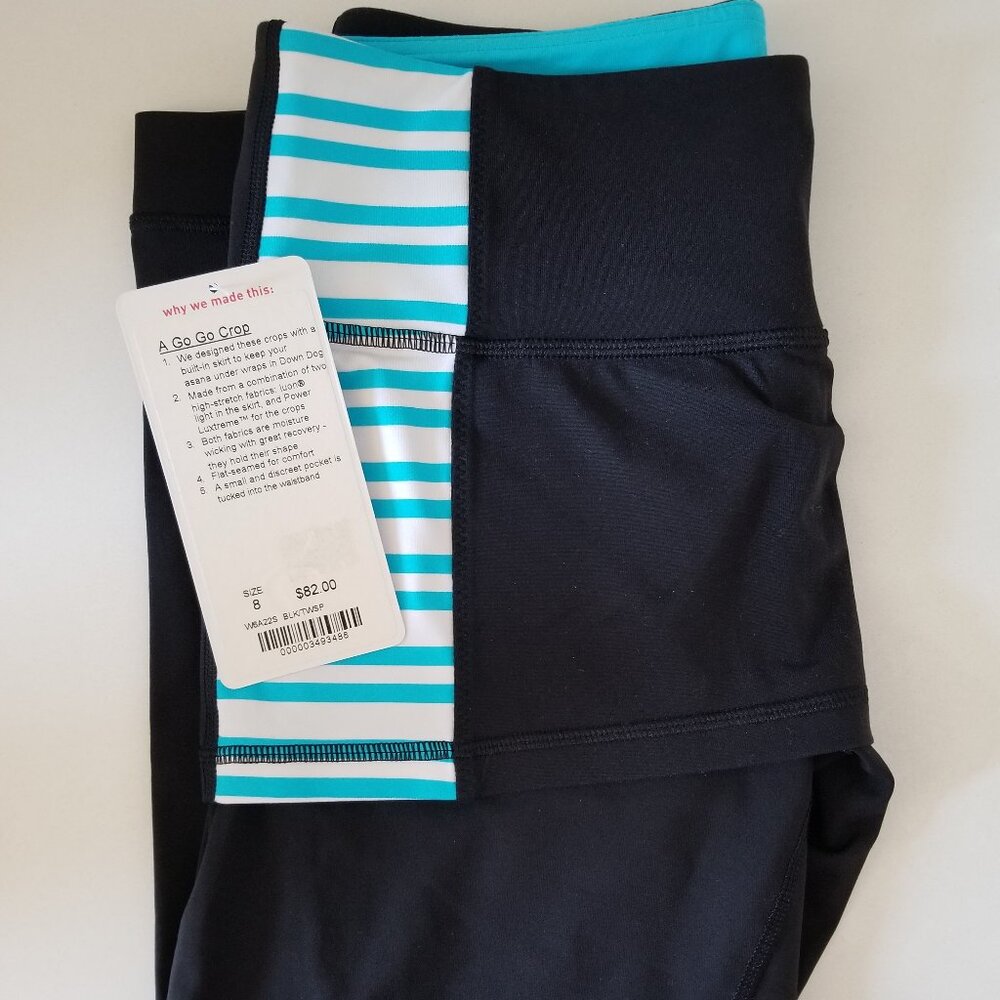 NWT Lululemon A Go Go Crop Leggings (8)